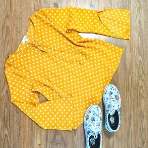"The Outfit" mustard yellow top, medium fit